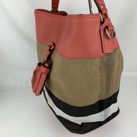 New Burberry Brit Grainy Ashby Check Tote Bag - Picture 3 of 7